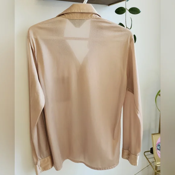 Metallic, Gold Blouse - Picture 4 of 12